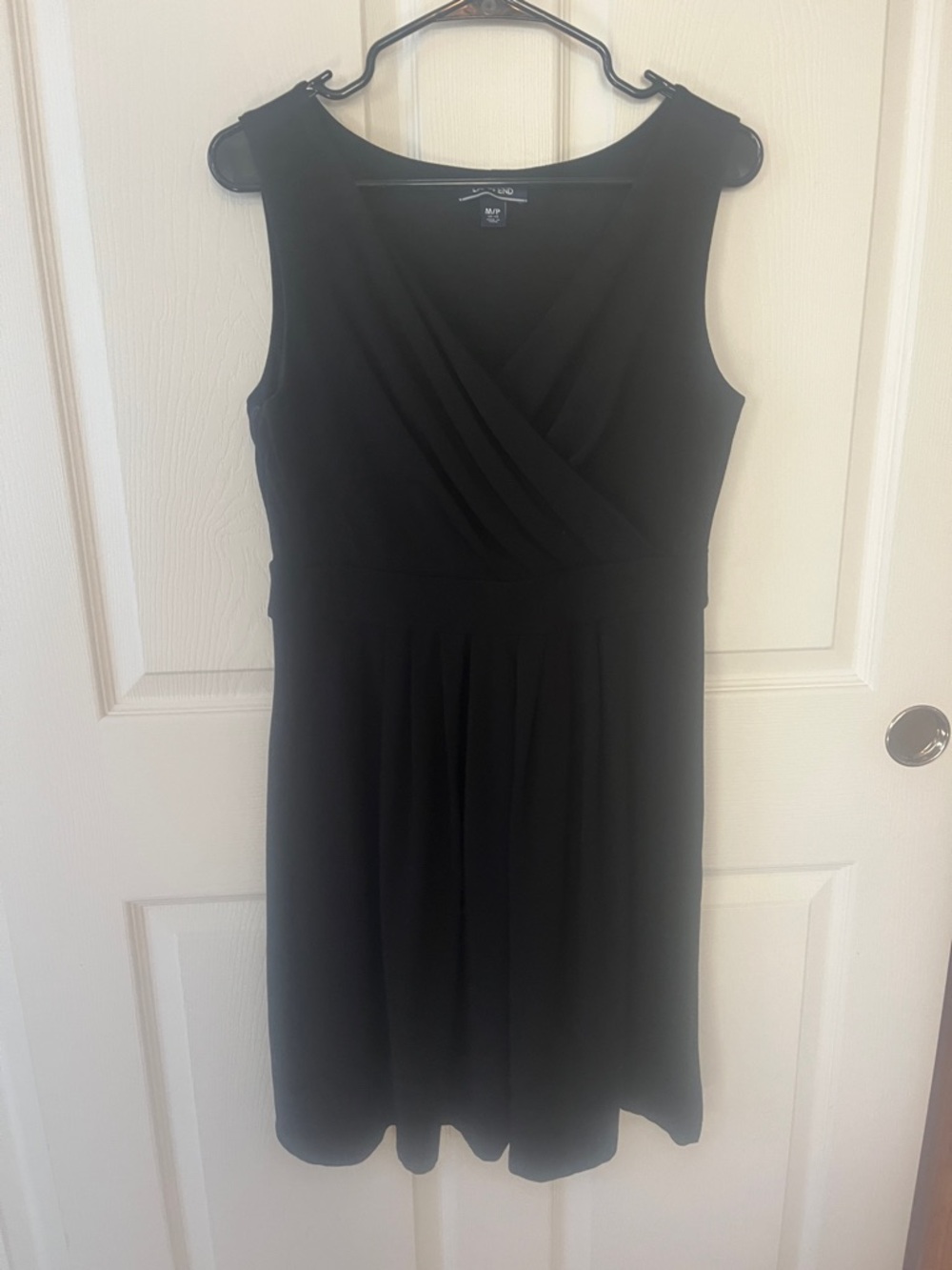 Land’s End Black Sleeveless Cotton Modal dress.